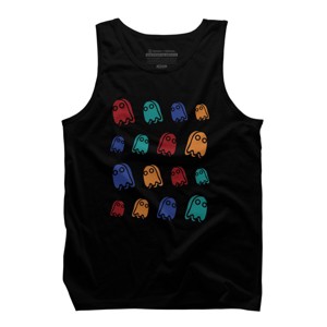 Men's Design By Humans Gummy Ghost Boo Boo Halloween 2019 By wakawiki Tank Top - 1 of 2