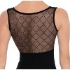 Women's Leotard Eurotard 45870 Black Mesh Sparkle Back Adult Ballet Modern Jazz - 2 of 4