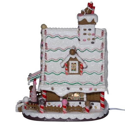 Kurt Adler 12-Inch Multicolor Lighted Christmas Gingerbread House