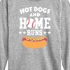 Boys' - Instant Message - Hot Dogs And Home Runs Long Sleeve Graphic T-Shirt - 2 of 4
