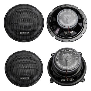 Hifonics Zeus ZS-65CXS 6.5 Inch 3 Way 300 Watt Shallow Mount & ZS-525CX 5.25 Inch 2 Way 200 Watt Car Audio Coaxial Speaker System, 1 Pair Each - 1 of 4