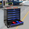 VYNXARIA 6-Drawer Multifunctional Tool Cart on Wheels - Spacious & Versatile Storage Solution - Black & Blue - 4 of 4
