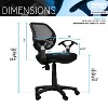 PAGED Ergonomic Office Chair Modern Computer Chair with Lumbar Support and Adjustable Armrests for Bedroom, Home Office - 3 of 4