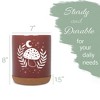 Elanze Designs 8 inch Moon Mushroom Leaf and Stars Large Ceramic Kitchen Utensil Holder Red and White Crock with Cork Base - 2 of 4