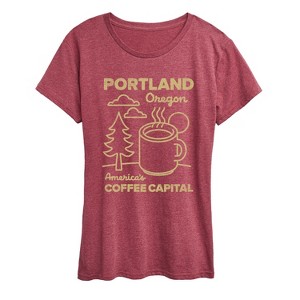Women's - Instant Message - Portland Coffee Short Sleeve Graphic T-Shirt - 1 of 4