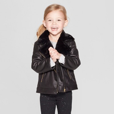 target girls leather jacket