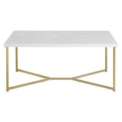 Maxwell Two-Tone Modern Glam Coffee Table - Saracina Home