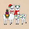 Linum Home Textiles Christmas LLAMAS - Embroidered Luxury 100% Turkish Cotton Hand Towels - 3 of 3