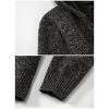 Gioberti Men's Full Zip Knitted Regular Fit Hoodie with Faux Shearling Lining - 2 of 4