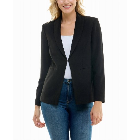 Women s Isla Stretch Crepe One Button Blazer Nicole Miller Target