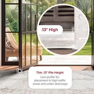 Ivory Medallion Viscose Runner Rug with Fringe, 2' 8" x 8'