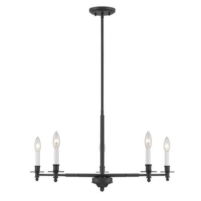Savoy House Jasmine 5 - Light Chandelier in  Matte Black
