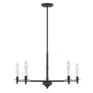 Savoy House Jasmine 5 - Light Chandelier in  Matte Black - 1 of 1