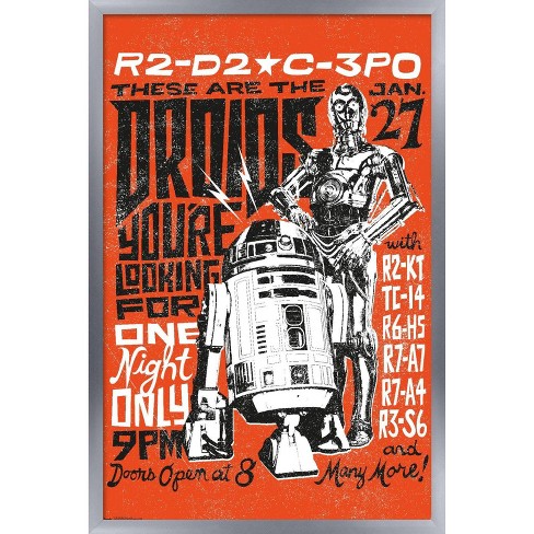Verlaten Wonderbaarlijk Verslinden Trends International 24x36 Star Wars: Saga - Droids Framed Wall Poster  Prints : Target