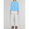 Women's Ruffled Split Neck Blouse - current air - 4 of 4
