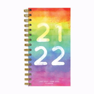 2021-22 Academic Planner 3.5" x 6" Spectrum of Color Daily/Weekly/Monthly - The Time Factory