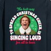 Men's - ELF - Christmas Singing Long Sleeve Graphic T-Shirt - 2 of 4