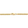Black Bow Jewelry 3.25mm, 14k Yellow Gold, Solid Byzantine Chain Bracelet - 3 of 4