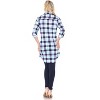 Women's Piper Stretchy Plaid Tunic with Pockets - White Mark - 3 of 3
