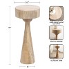 Kate and Laurel Solbrett Wood Drink Table, 10x10x22, Natural - 2 of 4