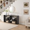 LIVAREEmlen 70.87 inch Farmhouse Console Table, X Shape Detachable Extra Long Table with Storage for Entryway, Living Room, Foyer, Hallway - 2 of 4