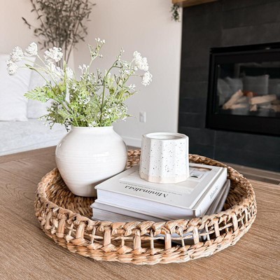 18 Natural Woven Decorative Tray - Hearth & Hand™ With Magnolia : Target