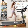 300 lbs Portable Folding Treadmill, 2.75 HP Foldable Compact Treadmill for Home Office, Walking Running Treadmill with LED Display for Exercise - 4 of 4