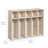ECR4Kids Streamline 5-Section Toddler Coat Locker - 2 of 4