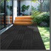 DSVIMOY 11.8" Patio Deck Tiles, 9pcs DIY Module Interlocking Decking Tiles, Floor Tile for Porch Poolside, Balcony, Black, 11.8"*11.8"*0.98" - 4 of 4