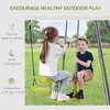 Hotraffy 3 in 1 Kids Metal Swing Set, with Swing Seat, Glider and Climbing Ladder - 4 of 4