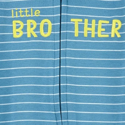 Carter's Just One You® Baby Boys' Little Brother Footed Pajama - Blue Newborn