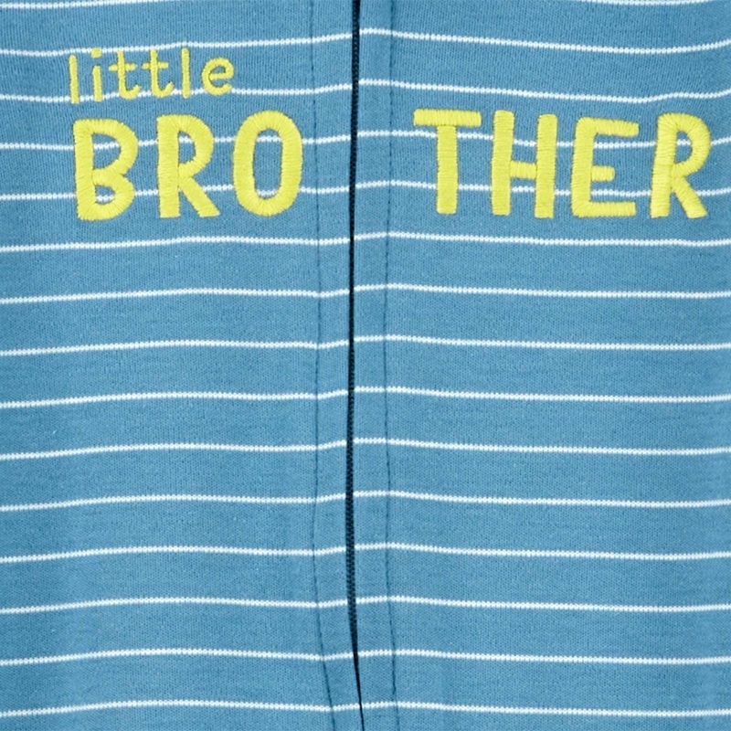 Carter&#39;s Just One You&#174; Baby Boys&#39; Little Brother Footed Pajama - Blue, 4 of 5