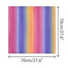 INSPIRE CHIC Women's Chiffon Colorful Gradient Square Soft Sheer Neck Scarves 1Pc - 3 of 4