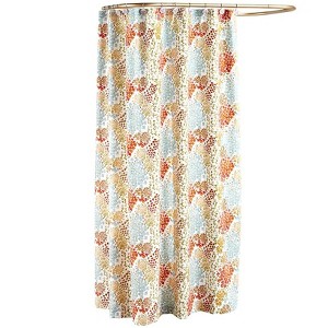 The Lakeside Collection Watercolor Floral Bath Collection - Shower Curtain - 1 of 3