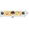 Big Dot of Happiness Pirate Ship Adventures - Petite Skull Birthday Party Paper Table Runner - 12 x 60 inches - 3 of 4