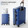 SKONYON 3-Piece Hardshell Luggage Set (20", 24", 28") –  PC+ABS, TSA-Approved Lock, Spinner Wheels & YKK Zippers - 2 of 4