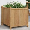 vidaXL Planter Raised Garden Bed Flower Pot Plant Stand Outdoor Balcony Bamboo - 19.7" x 19.7" x 19.7" - 2 of 4