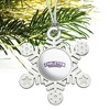Tarleton State University Secondary Logo Metal Snowflake Christmas Tree Holiday Ornament - 2 of 3