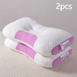Kumasinova 1PC/2PCS 3D Knit Cotton Massage Pillows,Orthopedic Bed Pillows for Neck and Shoulder Pain Relief,Best Pillows for Sleeping with Memory Foam - 1 of 4