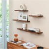 MH London Dale  36" Set of 4 Wall Mounted Shelves Mango Wood in Walnut - 2 of 4