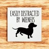 Slickblue Rustic Funny Dachshund Dog Quote Wood Sign, Solid Pine Wall or Shelf Decoration, 7x7 Inches, Multiple Colors - 2 of 3