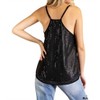 Women's Cami Sequin Lace Top - Olive and Leaf - 3 of 3
