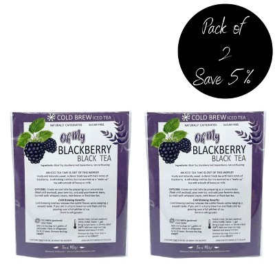 Tea n More Blackberry Cold Brew Black Tea Sugar Free - Pack of 2