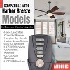 Anderic RR7222T Replacement Ceiling Fan Remote Control for Home Decorators Collection and Others | UC7222T, CHQ7222T - 2 of 4
