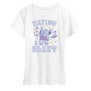 Women's - Lilo and Stitch - Having A Blast Short Sleeve Graphic T-Shirt - 1 of 4