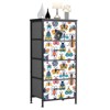 My Depot Cartoon Animal Pattern Dresser with 4 Fabric Drawers, Unicorn, White - 3 of 4