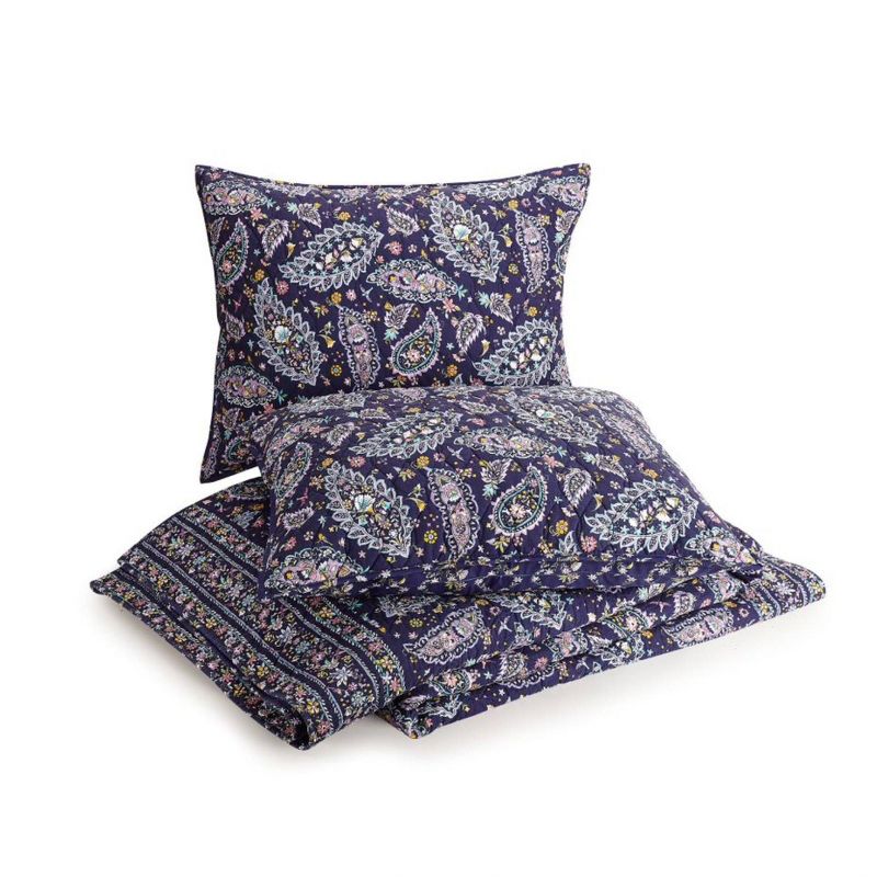 French Paisley Pillow Sham Purple - Vera Bradley, 3 of 4