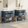 Bella Depot 30‘’ Bathroom Vanity with Ceramic Sink Combo Free Standing Single Vanity Set with 5 Drawers(2 PCS) - 3 of 4