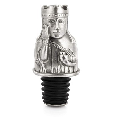 Royal Selangor Hand Finished The British Museum Collection Pewter Lewis Queen Bottle Stopper Gift