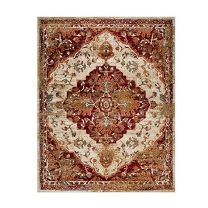 Modern Abstract Distressed Cracks Indoor Runner or Area Rug by Blue Nile Mills - 1 of 4